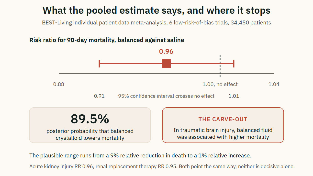 What the pooled estimate says, and where it stops