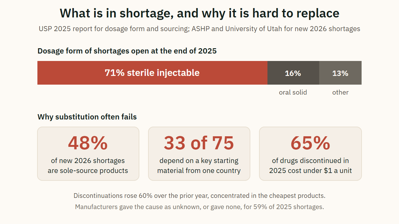 What is in shortage, and why it is hard to replace