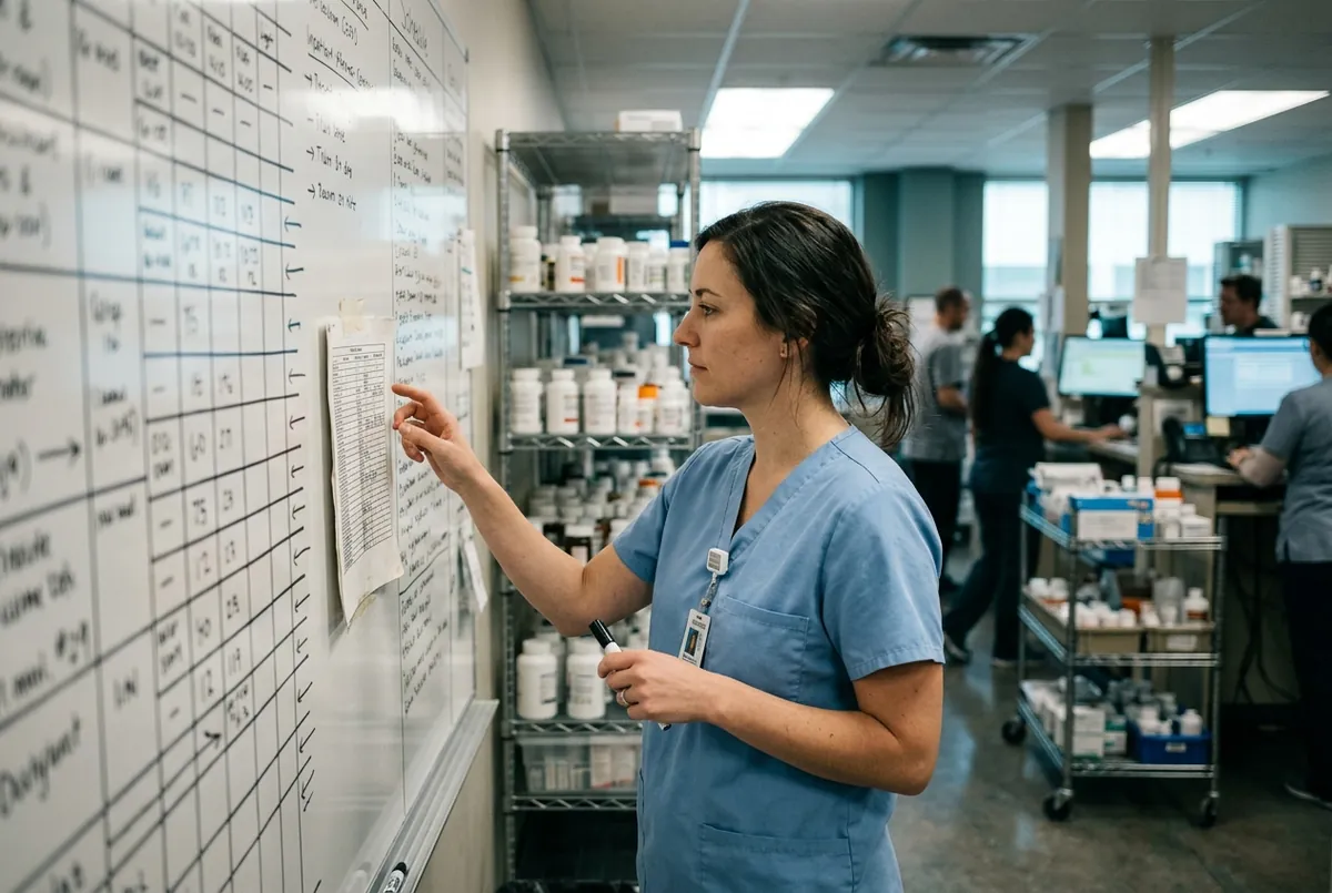 The first study of ambient documentation in clinical pharmacy found 86 seconds saved per encounter, and larger changes in what pharmacists said the visit felt like. The gap between those two results is what a rollout should be measured on.