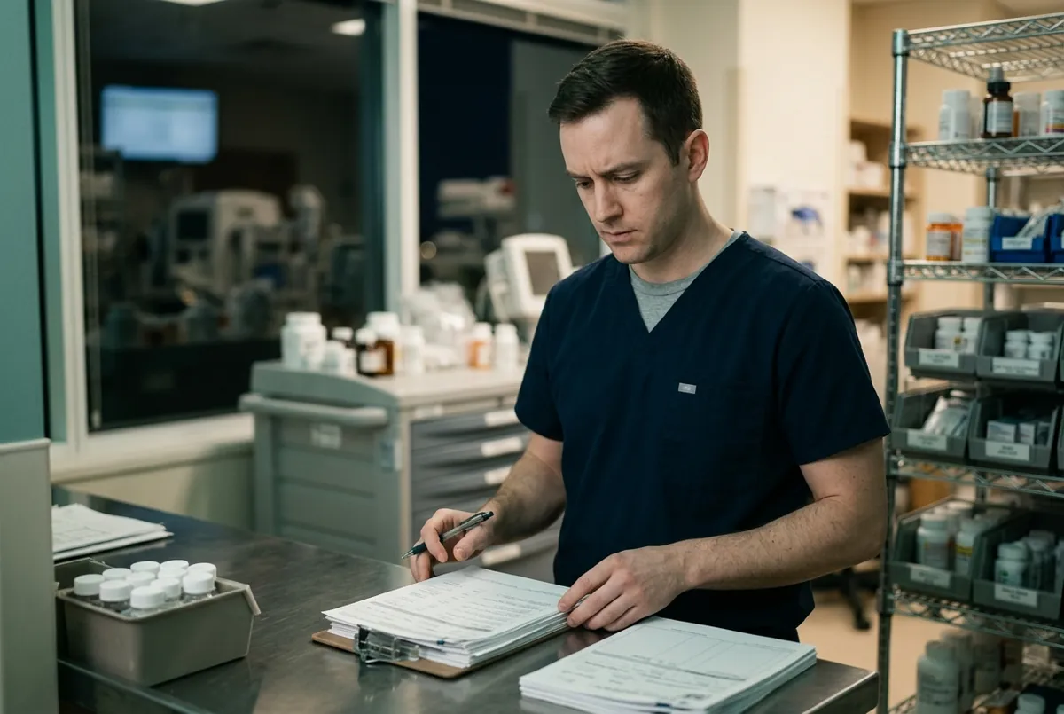 Pharmacists in the same schedule reported $140,000 to $175,000. The spread came down to one arrangement, and when a hospital removed it, four of six pharmacists quit.